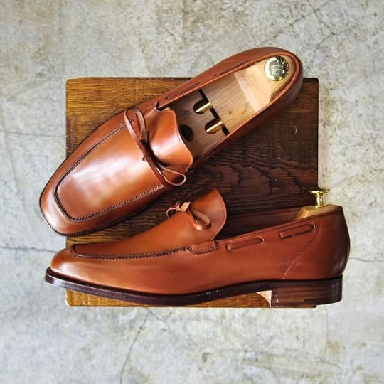 未使用★クロケット＆ジョーンズ UK10/US10.5D【★ラルフローレン別注/Polo Ralph Lauren】リボンローファー/Crockett＆Jones★c218