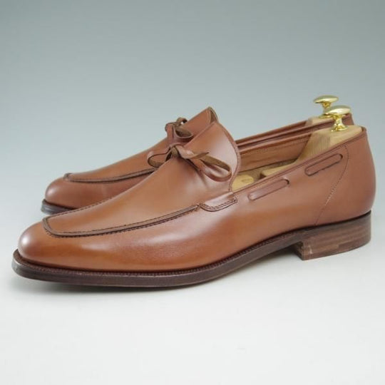 未使用★クロケット＆ジョーンズ UK10/US10.5D【★ラルフローレン別注/Polo Ralph Lauren】リボンローファー/Crockett＆Jones★c218