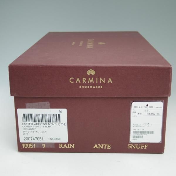 新品★(スペイン製)カルミナ SIZE 9【★グッドイヤーウェルテッド製法/ユナイテッドアローズ取扱】RAINラスト/UNITED ARROWS/CARMINA★c221