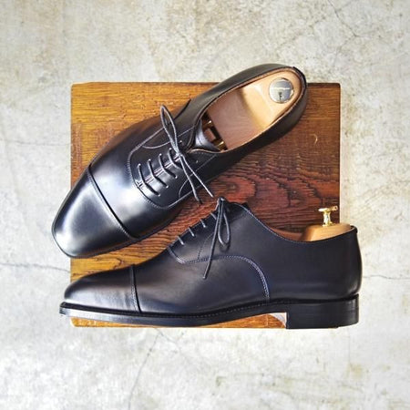 未使用★(英)グレンソン 7F【★ストレートチップ】カーフ/黒/22346-01/GRENSON★c222