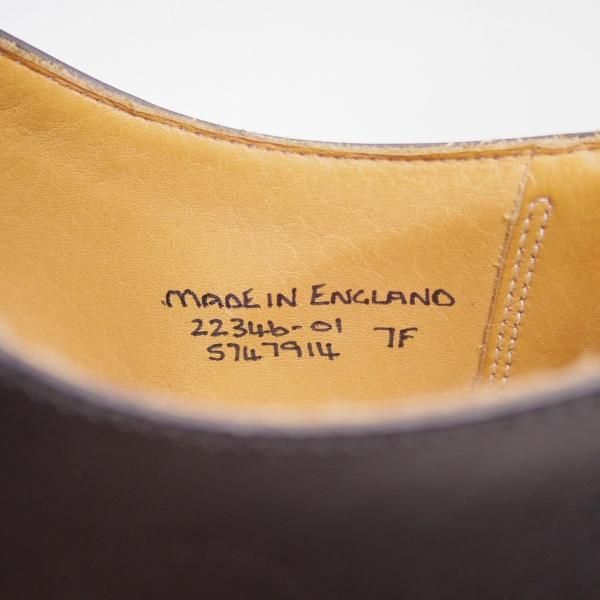 未使用★(英)グレンソン 7F【★ストレートチップ】カーフ/黒/22346-01/GRENSON★c222