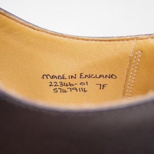 未使用★(英)グレンソン 7F【★ストレートチップ】カーフ/黒/22346-01/GRENSON★c222