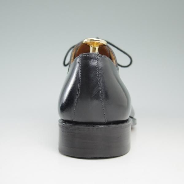 美品★(伊)ボリーニ SIZE 38【★クォーターブローグ】カーフ/ブラック/BOLLINI★c223