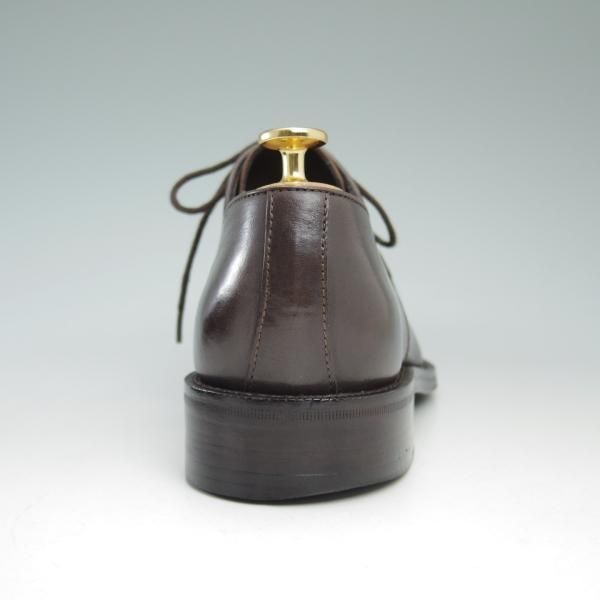 美品★(伊製)ジョルジオアルマーニ SIZE 40.5【★定価11万円以上/ブラックラピド製法】プレーントゥ/アルマーニ/Giorgio Armani★c224