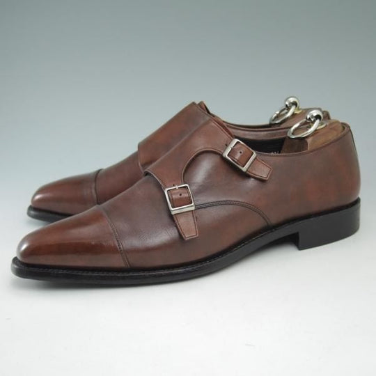 美品★スコッチグレイン 25.5cm【★ISETAN MEN'S/伊勢丹メンズ別注品】ダブルモンク/3460/SCOTCH GRAIN★c225