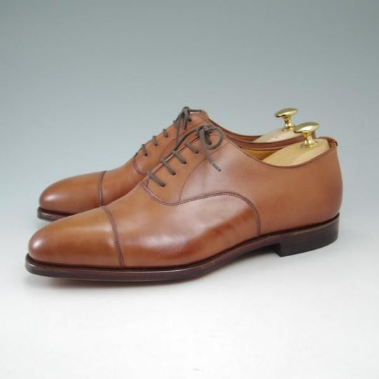 未使用★(英)グレンソン 7F【★フットマスター/footmaster/デッドストック品/ストレートチップ】カーフ/茶/22346-17/GRENSON★c228