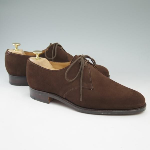 新品★クロケット＆ジョーンズ 7.5E【★(英)ポールセンスコーン別注/Poulsen Skone】Vフロント/プレーントゥ/Crockett＆Jones★c230