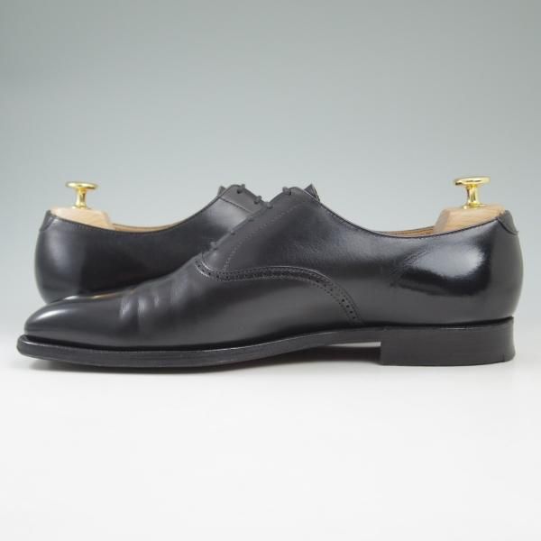 極美品★クロケット＆ジョーンズ 8E【★ダルトン/DALTON】348ラスト/プレーントゥ/カーフ/ブラック/Crockett＆Jones★c231