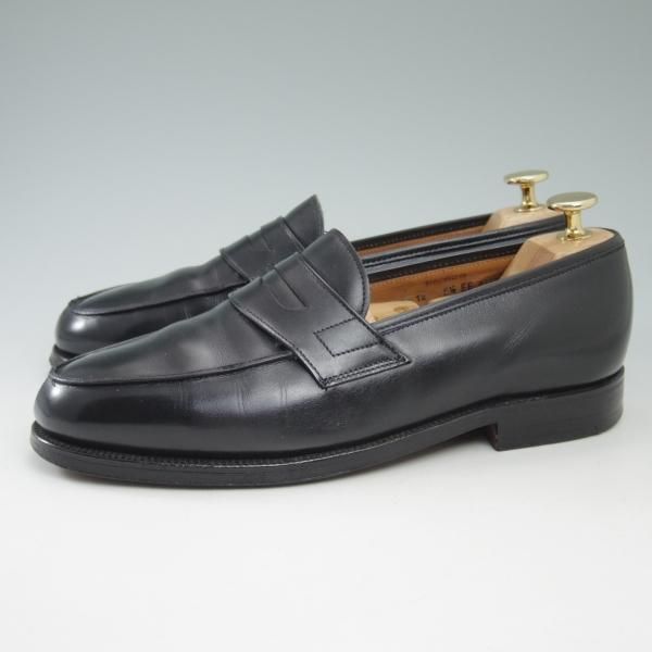 極上★クロケット＆ジョーンズ 5.5EE【★コインローファー/HARROW】カーフ/ブラック/Crockett＆Jones★c232