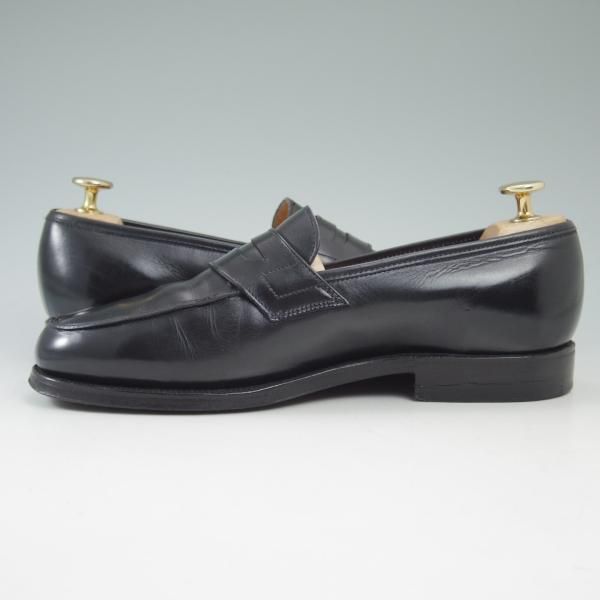 極上★クロケット＆ジョーンズ 5.5EE【★コインローファー/HARROW】カーフ/ブラック/Crockett＆Jones★c232