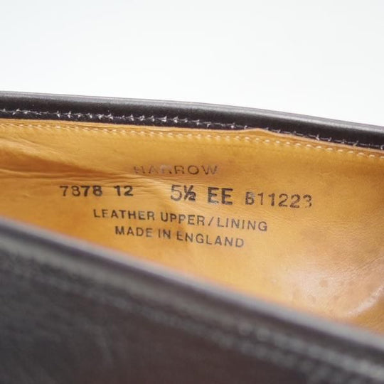 極上★クロケット＆ジョーンズ 5.5EE【★コインローファー/HARROW】カーフ/ブラック/Crockett＆Jones★c232