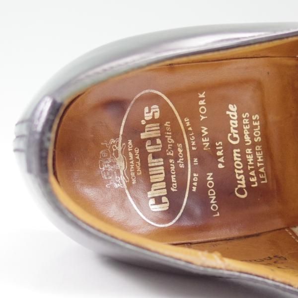極上★チャーチ 75F/UK7.5【★ブックバインダーカーフ/3都市ロゴ】84ラスト/Barcroft/バークロフト/旧チャーチ/Church's★c233