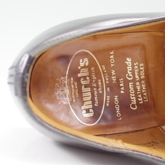 極上★チャーチ 75F/UK7.5【★ブックバインダーカーフ/3都市ロゴ】84ラスト/Barcroft/バークロフト/旧チャーチ/Church's★c233