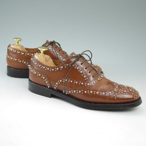 極美品★チャーチ(レディース) SIZE 36【★バーウッド/BURWOOD MET/スタッズ】フルブローグ/ポリッシュドバインダーカーフ/Church's★c234