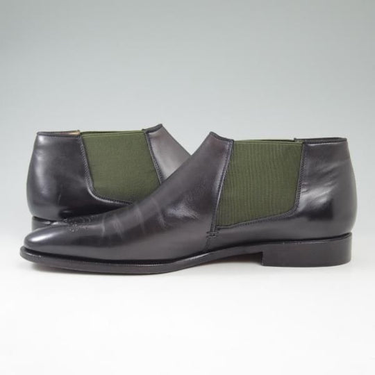 極上★(伊)ラパーロ SIZE 6.5G【★(銀座三越)取り扱い/サイドゴアブーツ】カーフ/黒/ブーツ/Raparo★c236