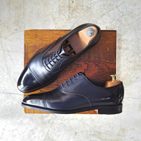 極美品★ジョンロブ 6E【★シティ/CITY2/7000ラスト】ストレートチップ/黒/JOHN LOBB★c240
