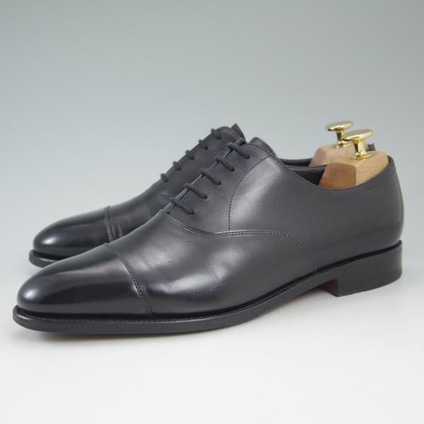 極美品★ジョンロブ 6E【★シティ/CITY2/7000ラスト】ストレートチップ/黒/JOHN LOBB★c240