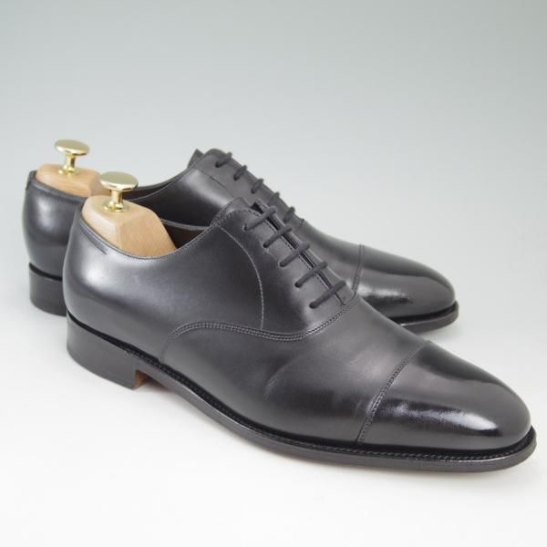 極美品★ジョンロブ 6E【★シティ/CITY2/7000ラスト】ストレートチップ/黒/JOHN LOBB★c240