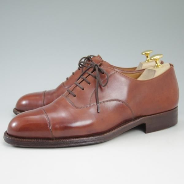 極上★(伊)タニノクリスチー SIZE 7【★希少!!ハンドソーンウェルテッド製法】ストレートチップ/カーフ/TANINO CRISCI★c241