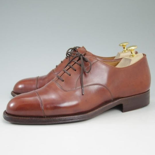 極上★(伊)タニノクリスチー SIZE 7【★希少!!ハンドソーンウェルテッド製法】ストレートチップ/カーフ/TANINO CRISCI★c241