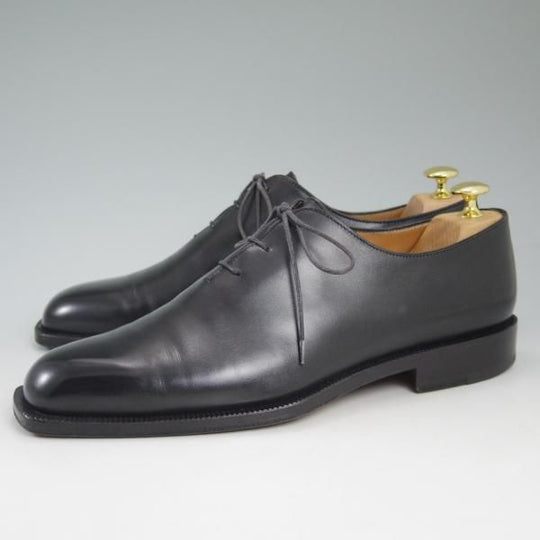 極美品★(伊)タニノクリスチー SIZE 8【★定価15万円以上】ホールカット/1311407/カーフ/黒/TANINO CRISCI★c242