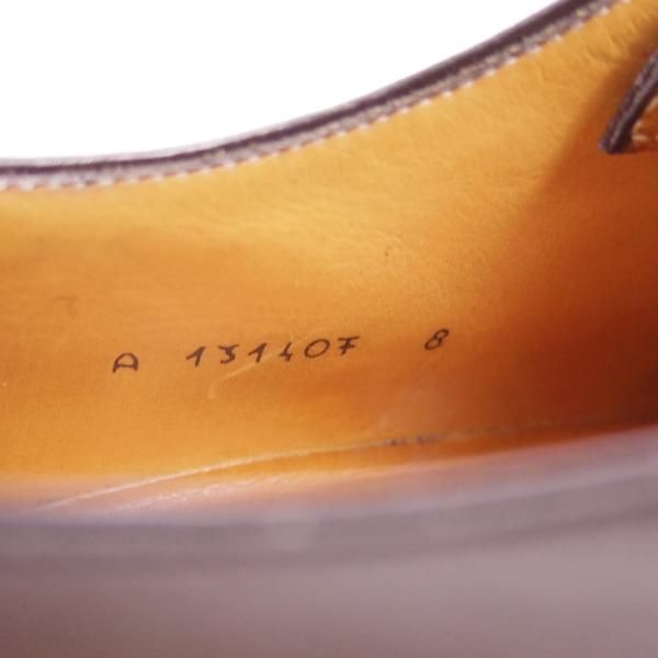 極美品★(伊)タニノクリスチー SIZE 8【★定価15万円以上】ホールカット/1311407/カーフ/黒/TANINO CRISCI★c242