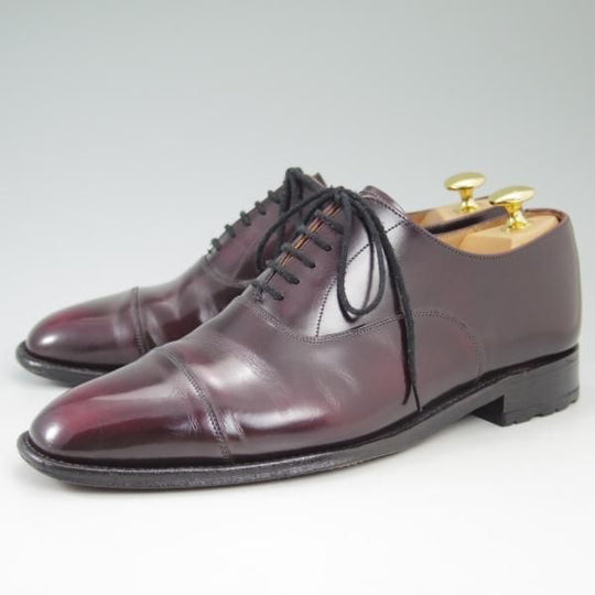 極上★(英)SAXONE/サクソン SIZE 7【★英国製/ストレートチップ】3251/ポリッシュカーフ★c243