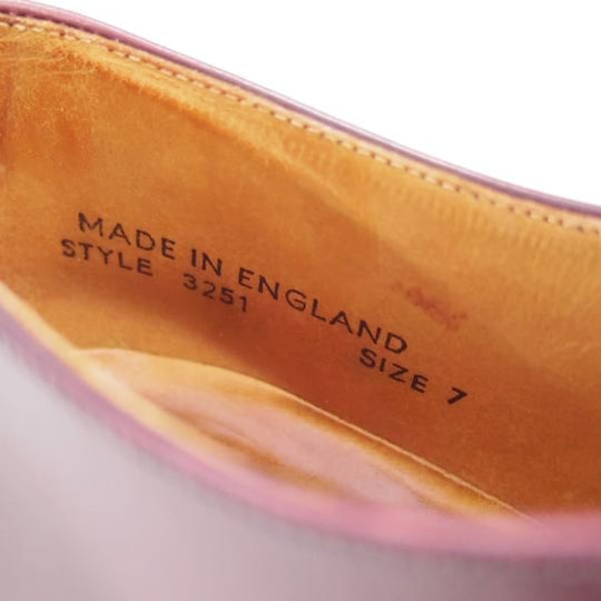 極上★(英)SAXONE/サクソン SIZE 7【★英国製/ストレートチップ】3251/ポリッシュカーフ★c243