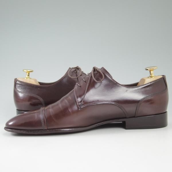 極上★(伊)サルヴァトーレ・フェラガモ SIZE 7【★ストレートチップ】カーフ/靴/メンズ/ビジネス/Ferragamo Salvatore★c245