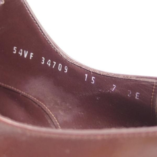 極上★(伊)サルヴァトーレ・フェラガモ SIZE 7【★ストレートチップ】カーフ/靴/メンズ/ビジネス/Ferragamo Salvatore★c245