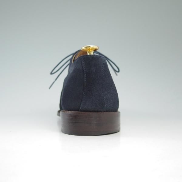 美品★ショーンハイト/東立製靴 SIZE 25.5【★グッドイヤーウェルテッド製法】セミブローグ/スエード/ネイビー/SH405-2★c246