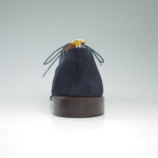 美品★ショーンハイト/東立製靴 SIZE 25.5【★グッドイヤーウェルテッド製法】セミブローグ/スエード/ネイビー/SH405-2★c246