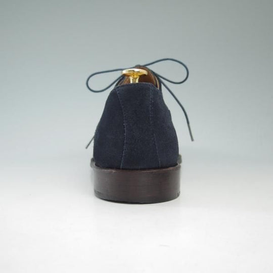 美品★ショーンハイト/東立製靴 SIZE 25.5【★グッドイヤーウェルテッド製法】セミブローグ/スエード/ネイビー/SH405-2★c246