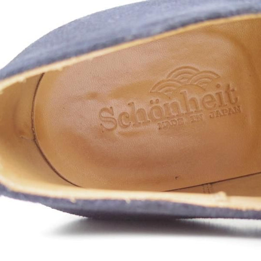 美品★ショーンハイト/東立製靴 SIZE 25.5【★グッドイヤーウェルテッド製法】セミブローグ/スエード/ネイビー/SH405-2★c246