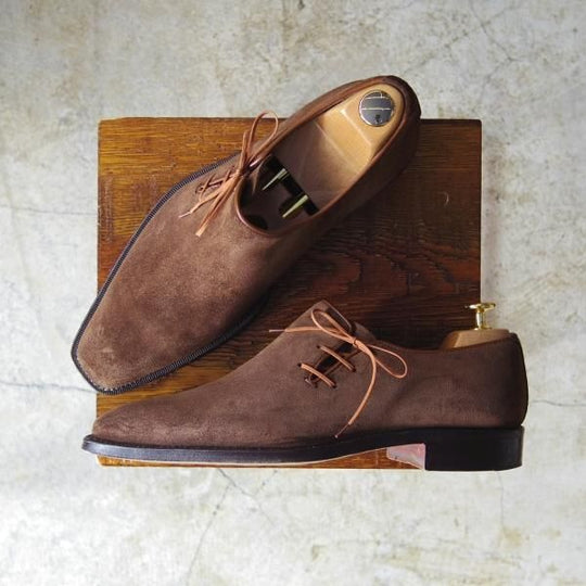 極上★(伊)Cortina/コルティナ SIZE 6.5【ブラックラピド製法★伊勢丹新宿店取り扱い】サイドレース/スエード★c247