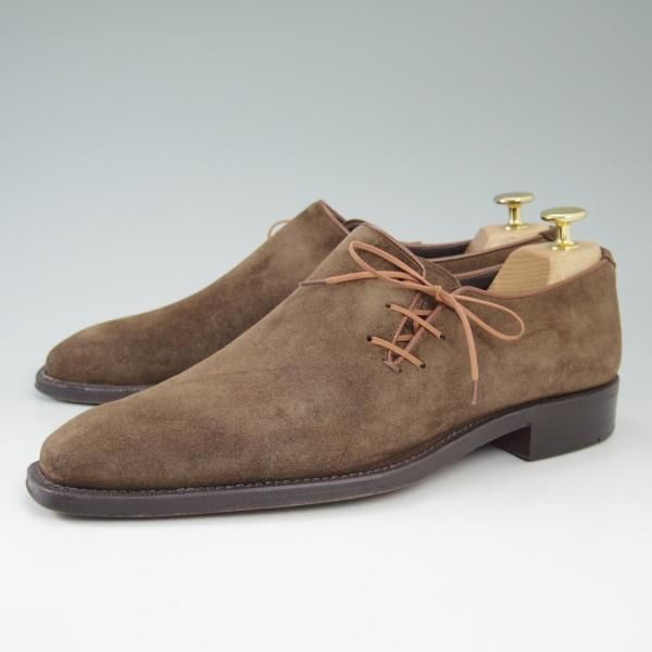 極上★(伊)Cortina/コルティナ SIZE 6.5【ブラックラピド製法★伊勢丹新宿店取り扱い】サイドレース/スエード★c247