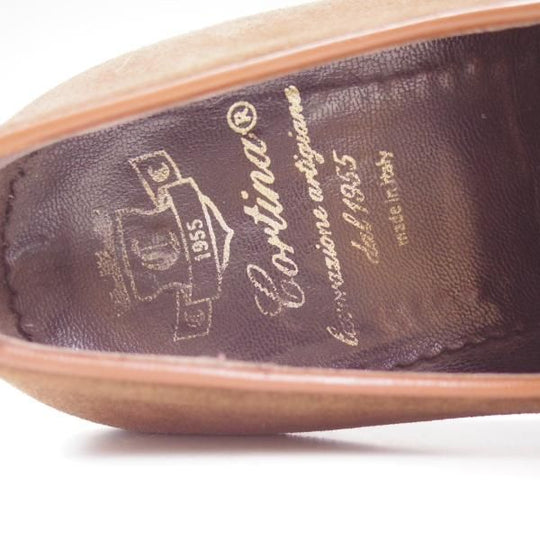 極上★(伊)Cortina/コルティナ SIZE 6.5【ブラックラピド製法★伊勢丹新宿店取り扱い】サイドレース/スエード★c247