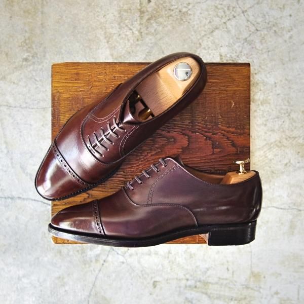 極上★(浅草)RENDO/レンド SIZE 6【★グッドイヤーウェルテッド製法】パンチドキャップトゥ/カーフ★c249