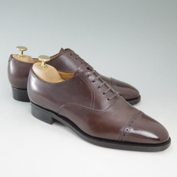 極上★(浅草)RENDO/レンド SIZE 6【★グッドイヤーウェルテッド製法】パンチドキャップトゥ/カーフ★c249