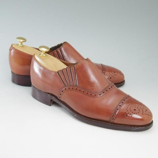極上★クロケット＆ジョーンズ 6E【★ロイドフットウェア別注/Lloyd Footwear】サイドエラスティック/297ラスト/Crockett＆Jones★c250