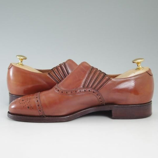 極上★クロケット＆ジョーンズ 6E【★ロイドフットウェア別注/Lloyd Footwear】サイドエラスティック/297ラスト/Crockett＆Jones★c250