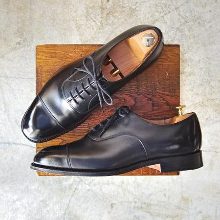 極美品★チャーチ 85G/UK8.5【★コンサル/CONSUL】173ラスト/ストレートチップ/4都市ロゴ/カーフ/Church's★c251