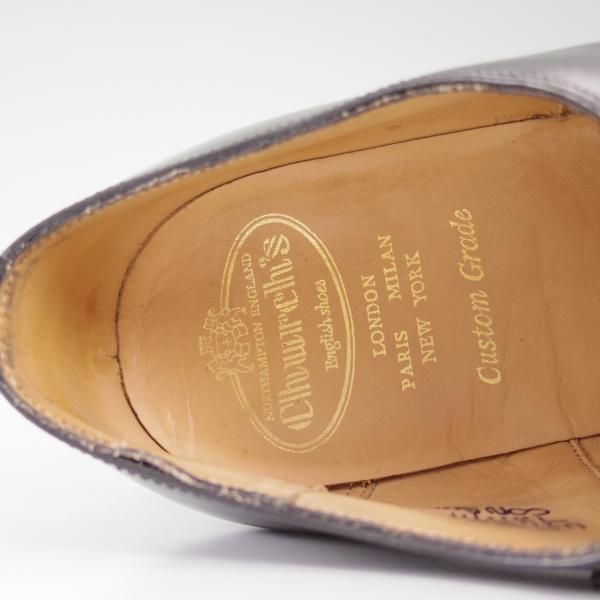 極美品★チャーチ 85G/UK8.5【★コンサル/CONSUL】173ラスト/ストレートチップ/4都市ロゴ/カーフ/Church's★c251