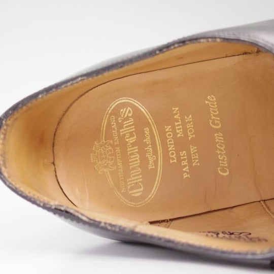 極美品★チャーチ 85G/UK8.5【★コンサル/CONSUL】173ラスト/ストレートチップ/4都市ロゴ/カーフ/Church's★c251