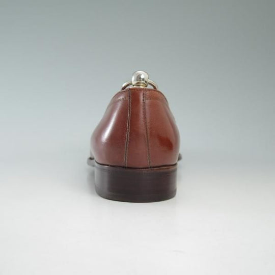 極上★(伊)タニノクリスチー SIZE 6.5【★定価15万円以上】タッセルローファー/108313/カーフ/ブラウン/TANINO CRISCI★c255
