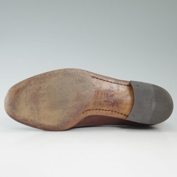 極上★(伊)タニノクリスチー SIZE 6.5【★定価15万円以上】タッセルローファー/108313/カーフ/ブラウン/TANINO CRISCI★c255