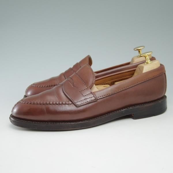 極上★オールデン 6.5D【希少★ノルウィージャンフロント/コインローファー】AMERICAN RAG CIE/アメリカンラグシー別注/茶/Alden★c257