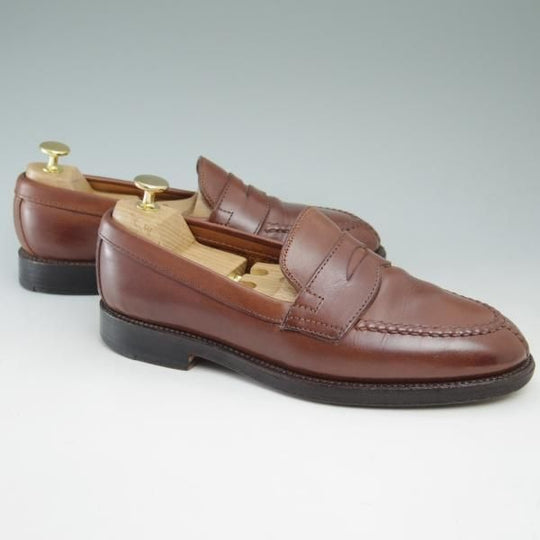 極上★オールデン 6.5D【希少★ノルウィージャンフロント/コインローファー】AMERICAN RAG CIE/アメリカンラグシー別注/茶/Alden★c257