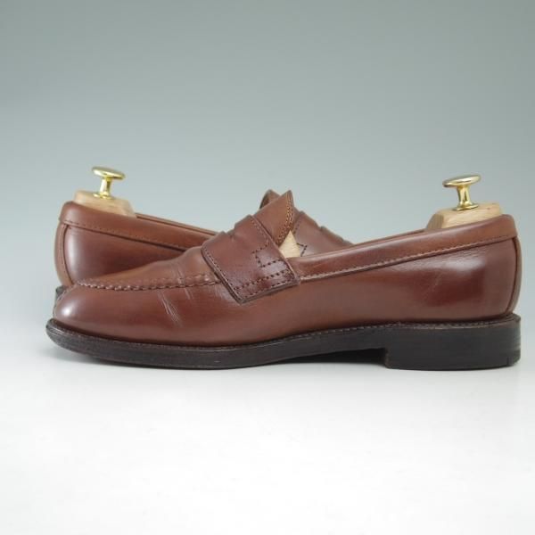 極上★オールデン 6.5D【希少★ノルウィージャンフロント/コインローファー】AMERICAN RAG CIE/アメリカンラグシー別注/茶/Alden★c257