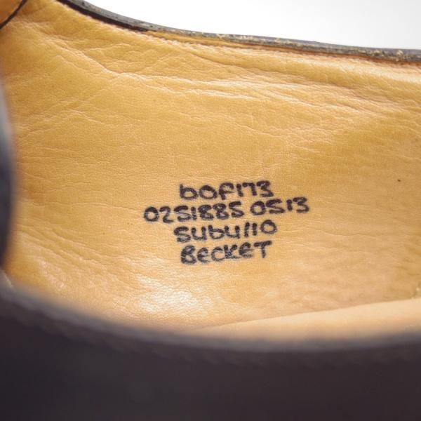 極美品★チャーチ 60F/UK6【★ベケット/BECKET】4都市ロゴ/173ラスト/ポリッシュドバインダーカーフ/モンクストラップ/Church's★c258